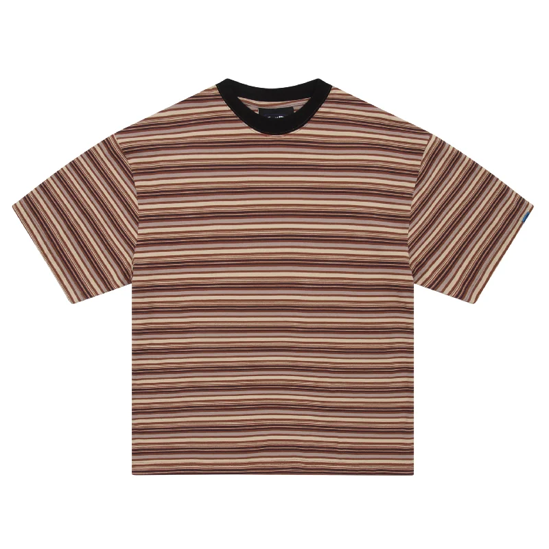 Stripe Tee - Brown