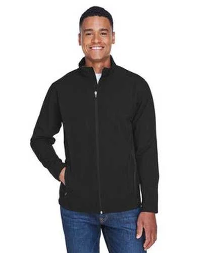 Team 365 TT80 Men's Leader Soft Shell Jacket - Black