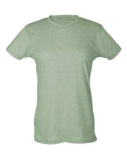 Tultex 240 Women's Poly-Rich Slim Fit T-Shirt - Heather Green