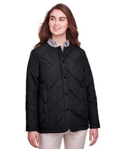 Ultraclub UC708W Ladies' Dawson QuiLIGHTed Hacking Jacket - Black