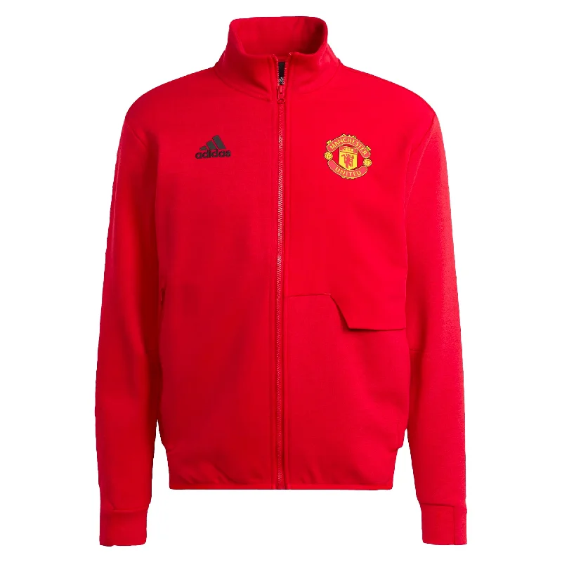 adidas Men's Manchester United 2023/24 Anthem Jacket Red