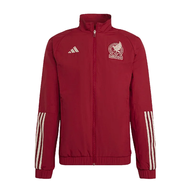 adidas Men's Mexico Tiro 23 Presentation Jacket Burgundy