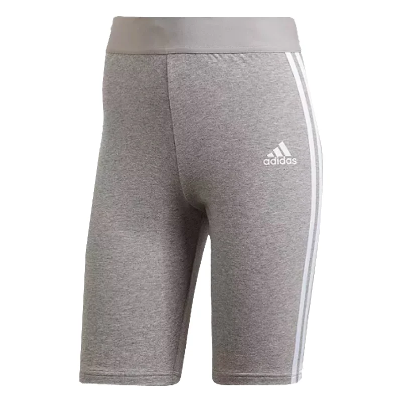 adidas Women's MH 3-Stripes Short Tights Heather Grey