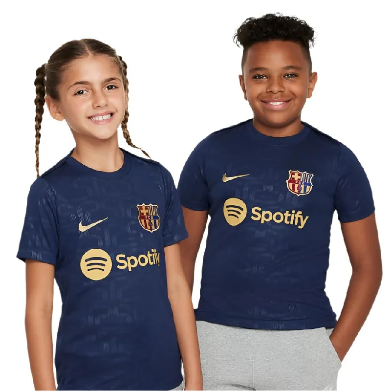 F.C. Barcelona Academy Pro Home Older Kids' Nike Dri-FIT Football Pre-Match Short-Sleeve Top