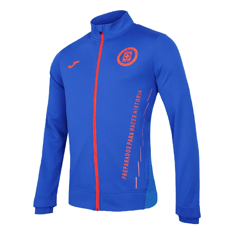 Joma Men's Cruz Azul 2021/22 Full Zip Jacket Royal/Orange Red