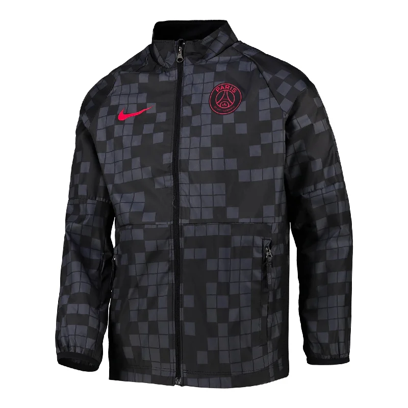 Nike Kids PSG 2021/22 Academy Jacket Dark Grey/Red