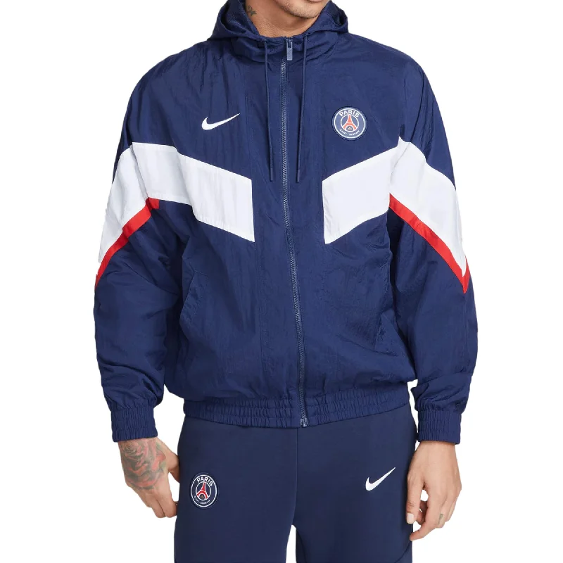 Nike Men's PSG 2022 Strike Woven Jacket Midnight Navy/White