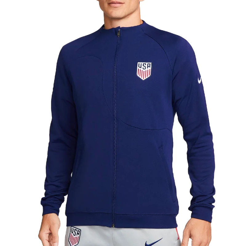 Nike Men's USA Academy Pro Jacket Loyal Blue/White