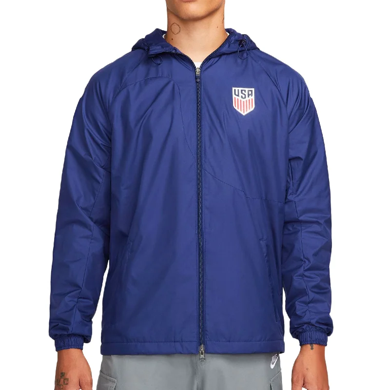 Nike Men's USA Strike Woven Jacket Loyal Blue/White