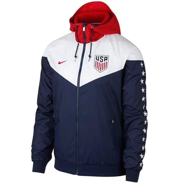 Nike Men's USA Windrunner Jacket Midnight Navy/Red