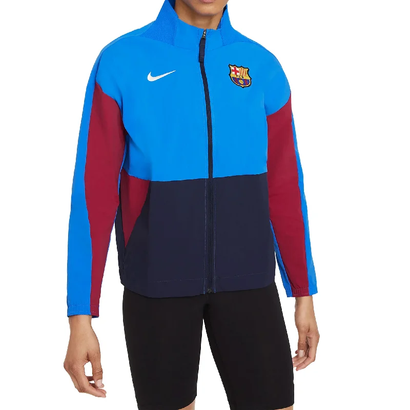 Nike Women's FC Barcelona 2021/22 Jacket Obsidian/Noble Red