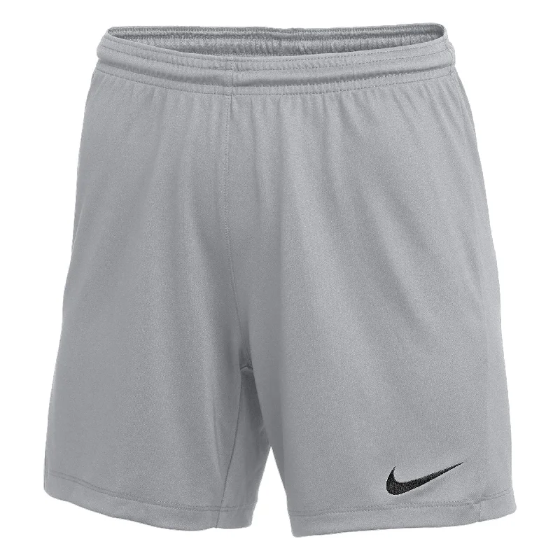 Nike Women's Park III Shorts Grey/Black