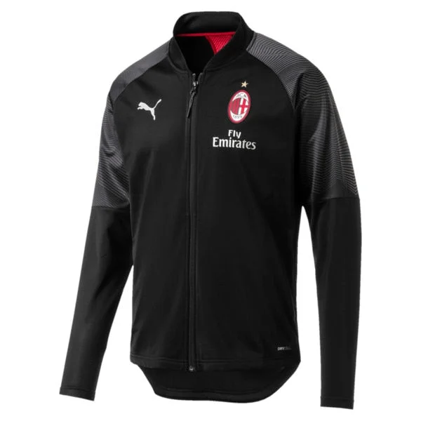 Puma Men's AC Milan Stadium Poly Jacket Black/Red