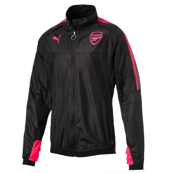 PUMA Men's Arsenal FC 17/18 Jacket Vent Thermo-R Black/Bright Plasma