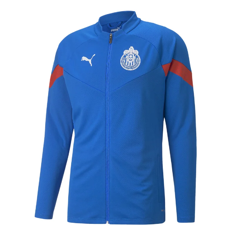 PUMA Men's Chivas de Guadalajara 2022/23 Training Jacket Blue/Puma Red