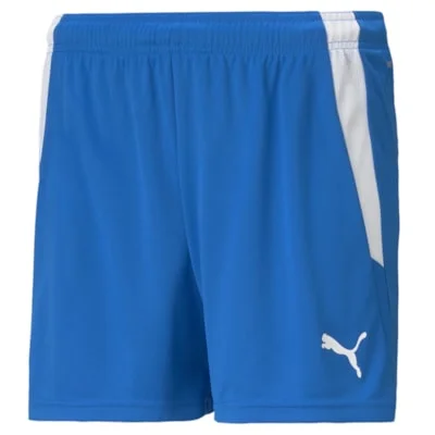 Puma Team Liga Football Short Womens (Electric Blue Lemonade/White)