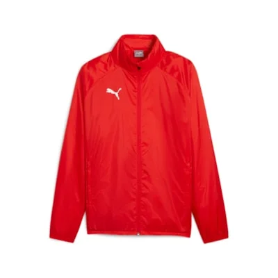 Puma TeamGOAL  All Weather Jacket – (Puma Red/White)