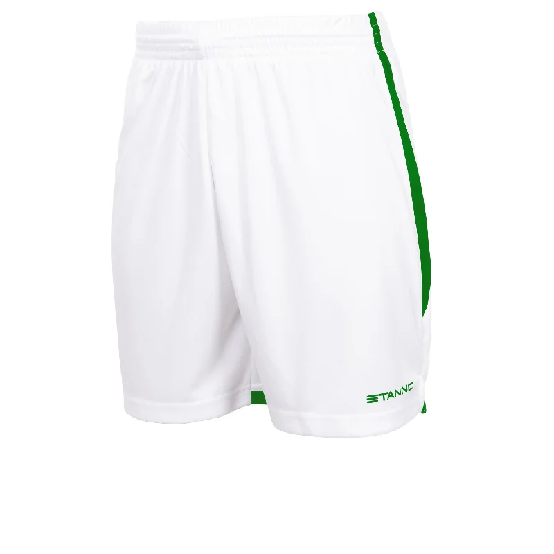 Stanno Focus Football Shorts (White/Green)