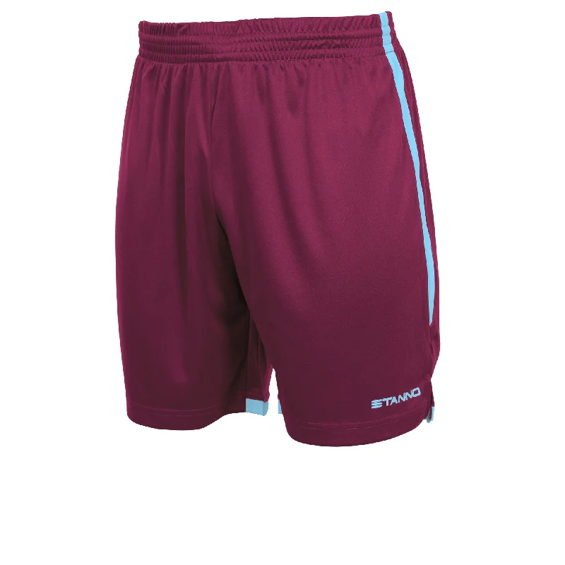 Stanno Focus II Football Shorts (Maroon/Sky)