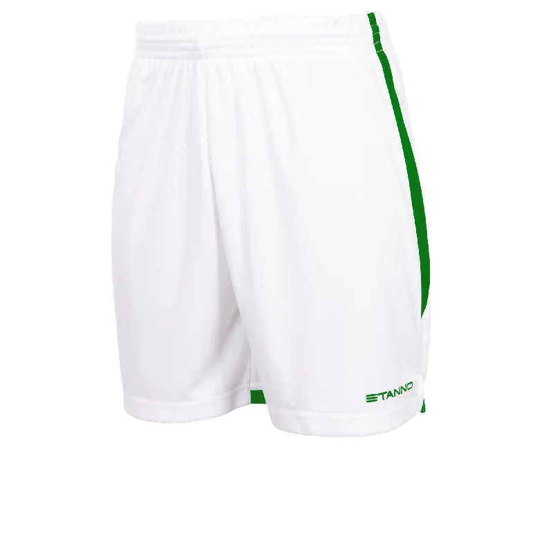 Stanno Focus II Football Shorts (White/Green)