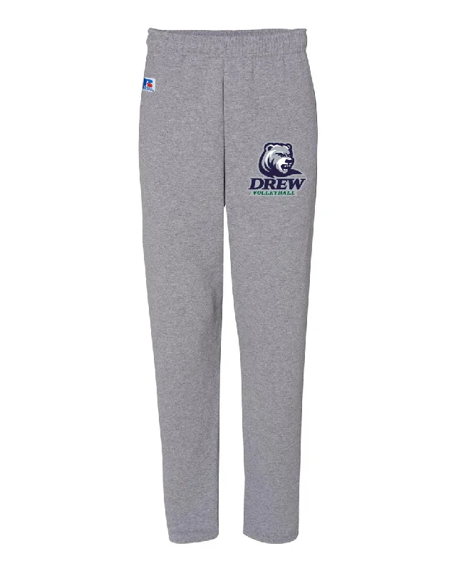 Drew Volleyball RA Dri Power® Open-Bottom Pocket Sweatpants - 596HBM w/ 4 Color V2 Design on Front.