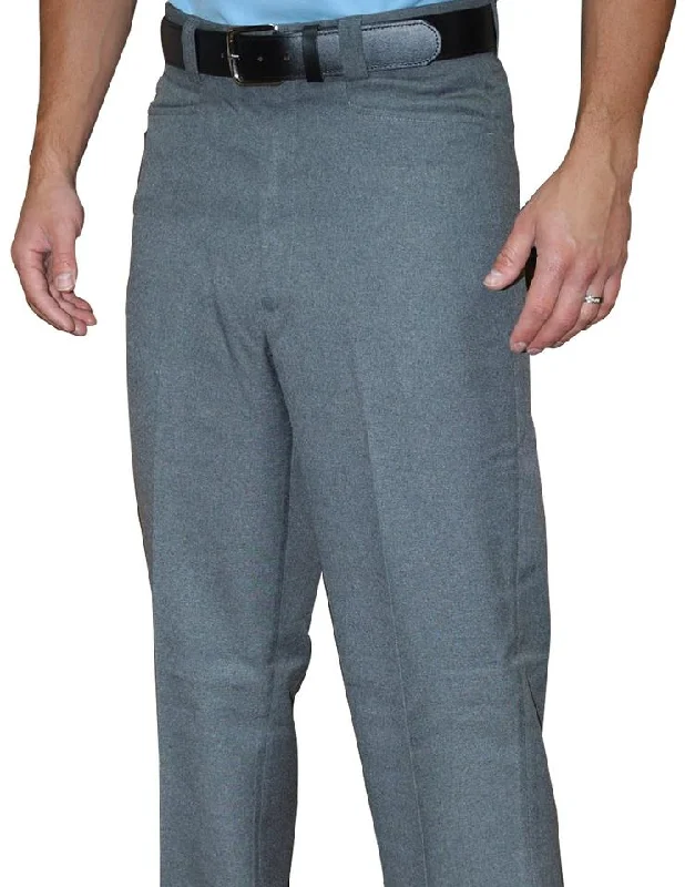 Heather Grey Flat Front Pants with Western Pockets