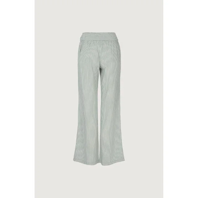 O'Neill Arena Wide Leg Women Lifestyle Pant Green And White 0A7726-6910