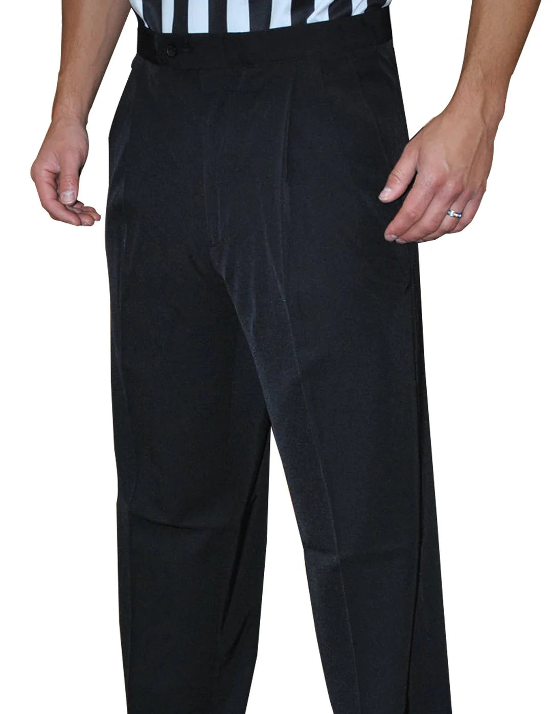 Smitty Polyester Flat Front Basketball Referee Pants with Slash Pockets