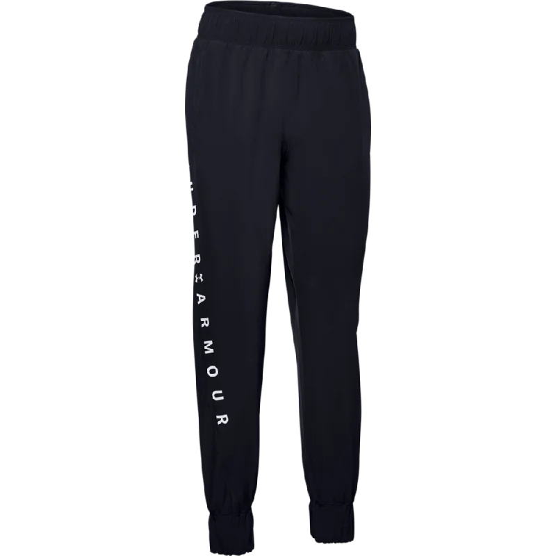 Under Armour Woven Wm Graphic Pants Women Sportswear Pant Black Ua1351883-001