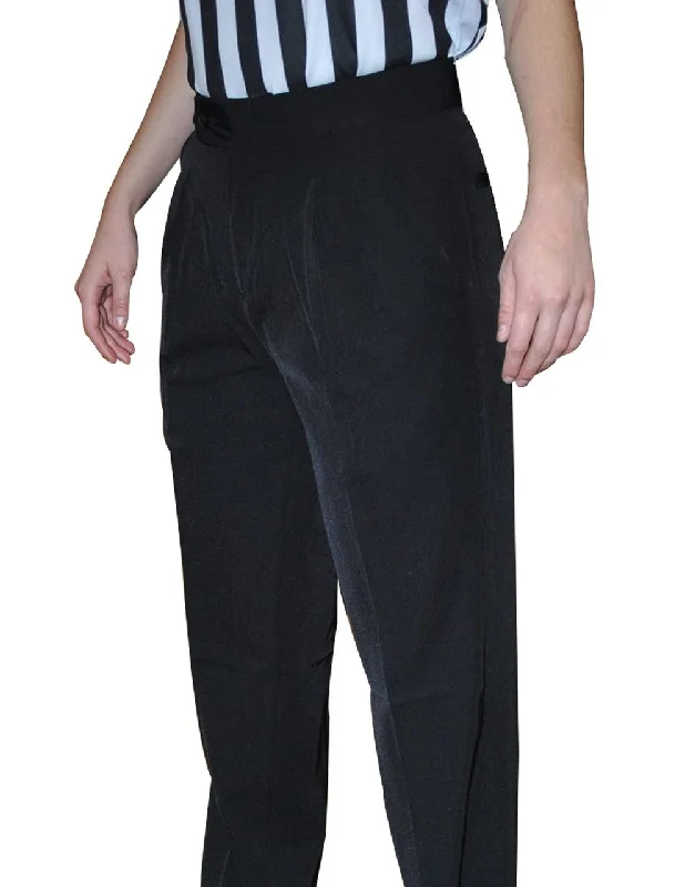 Women's 100% Polyester Pleated Pants w/ Slash Pockets